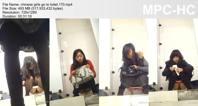 chinese girls go to toilet.170